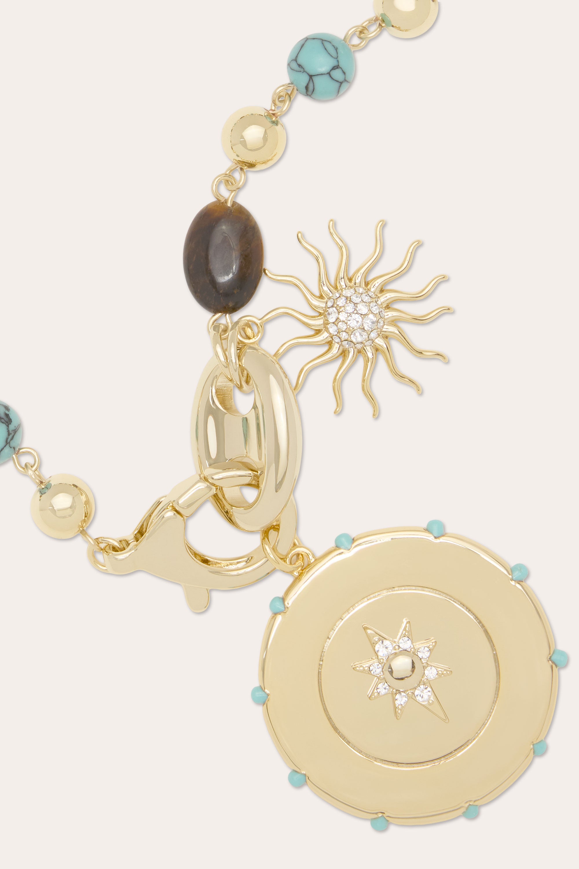 Serra Gemstone Statement Necklace in turquoise multi | Ramy Brook
