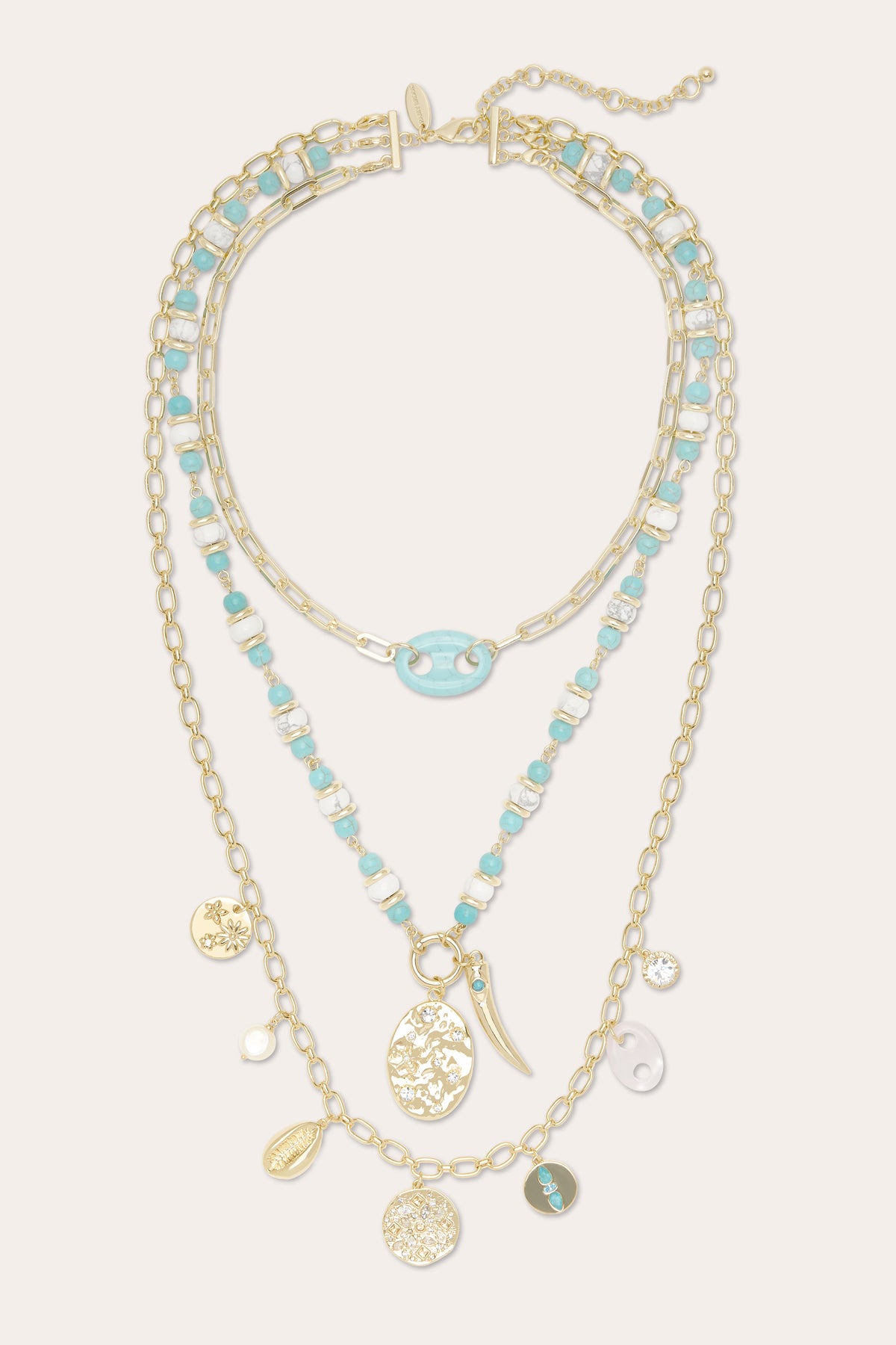 Arianna Layered Charm Necklace view 1