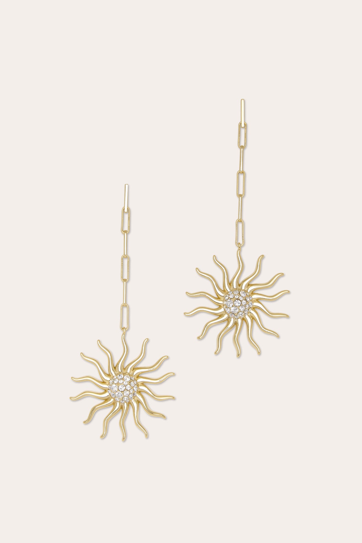 Serra Pave Sunburst Earrings view 1