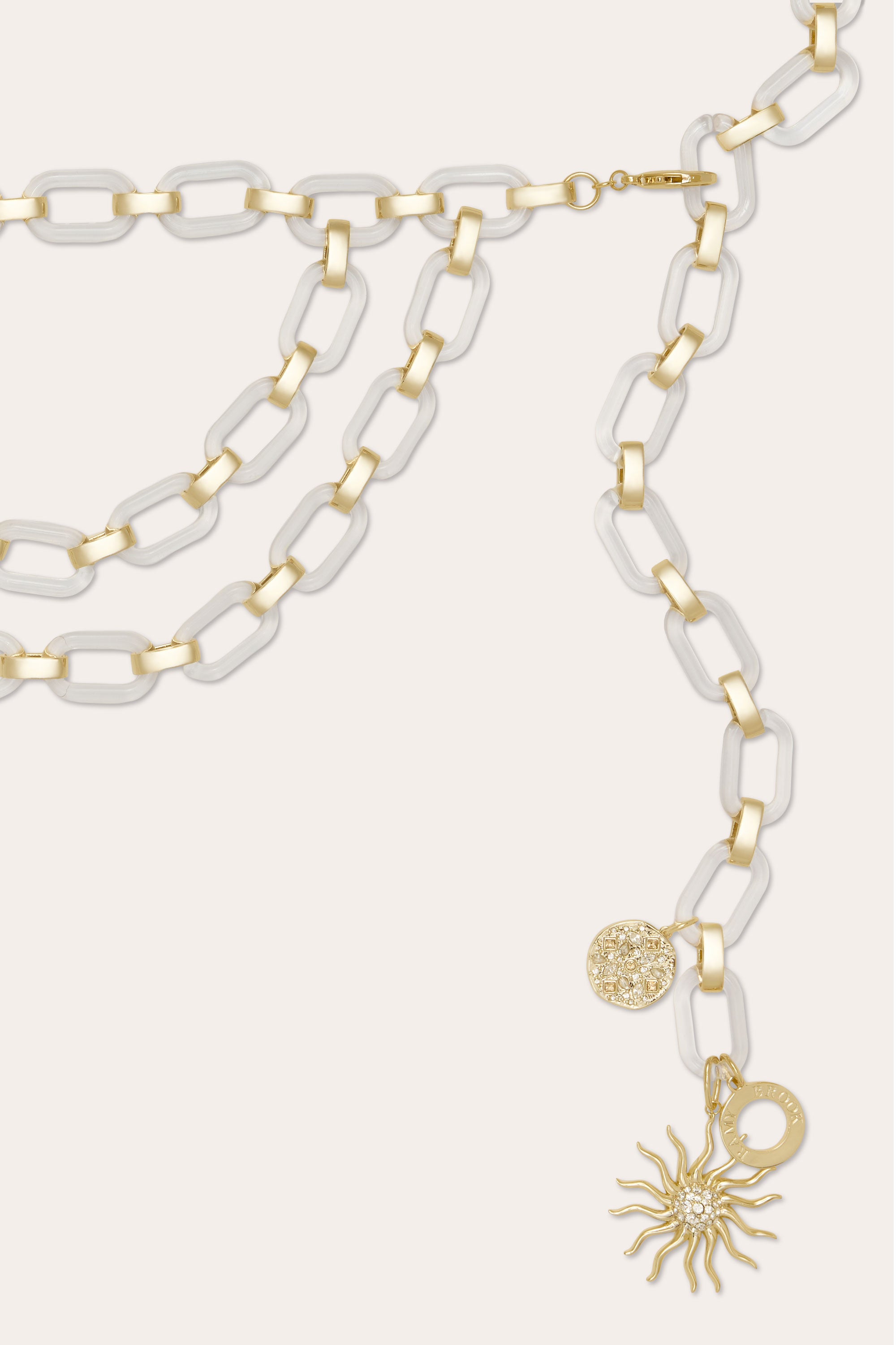 Elisa Chain Belt in gold| Ramy Brook