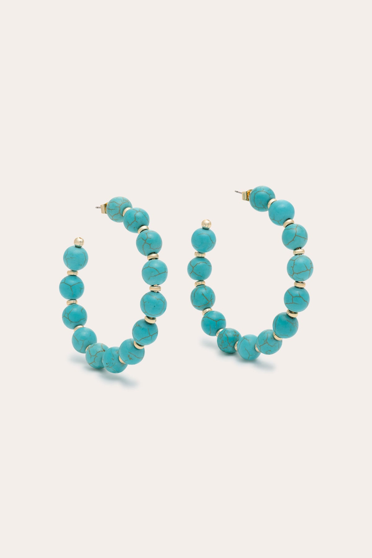 Paola Beaded Hoops view 1
