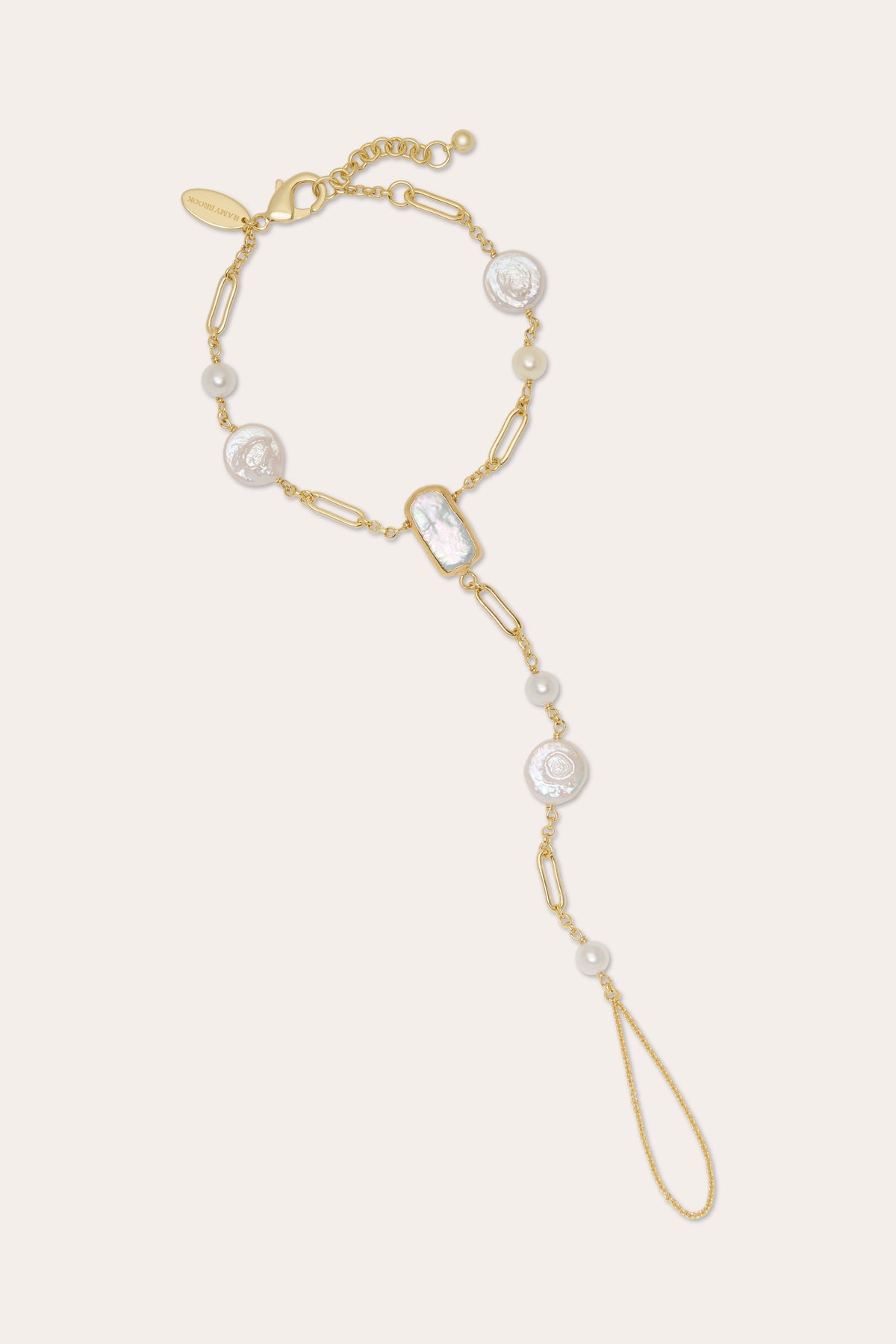 Elissa Pearl Hand Chain view 1