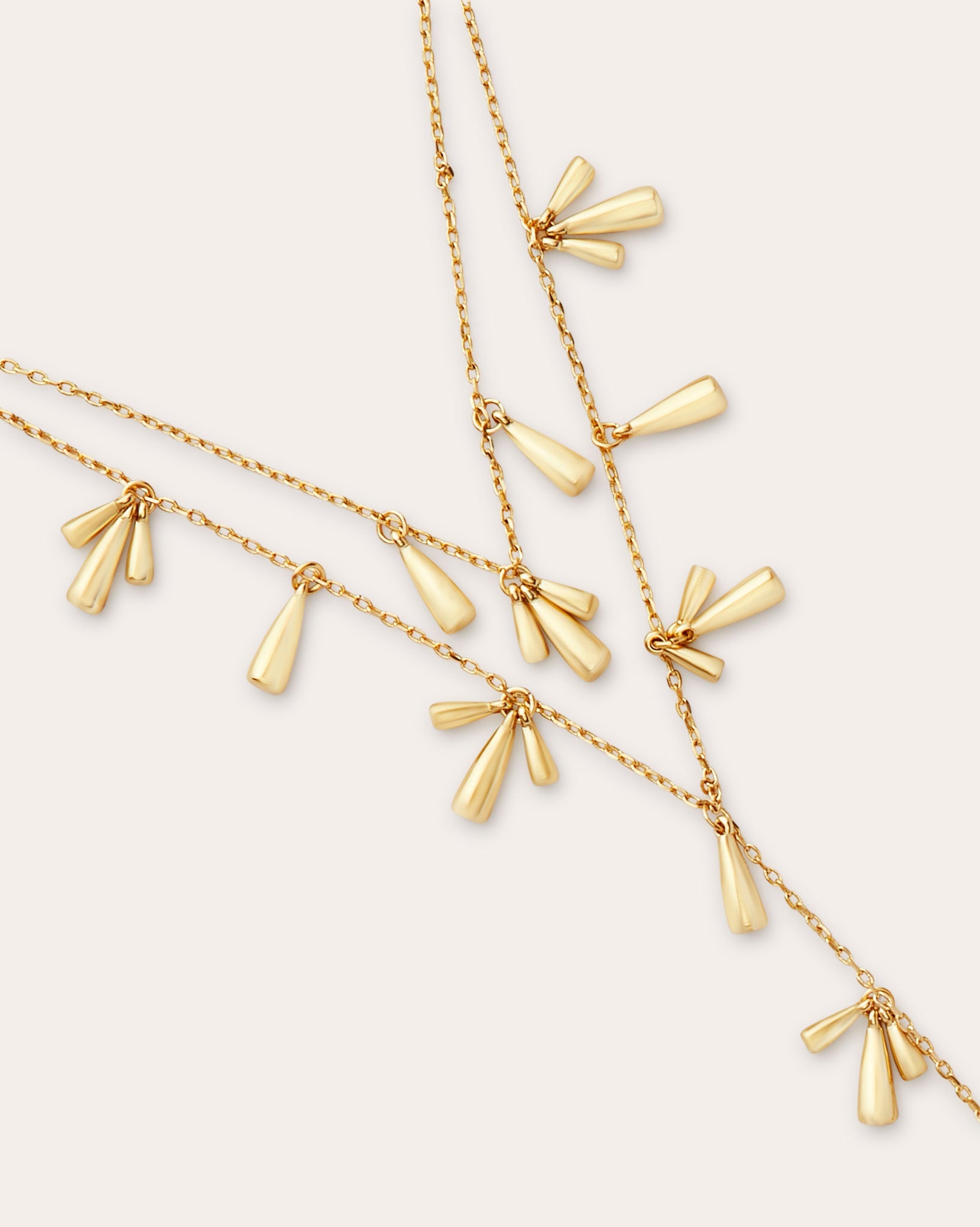 Gena Lariat Necklace in gold | Ramy Brook