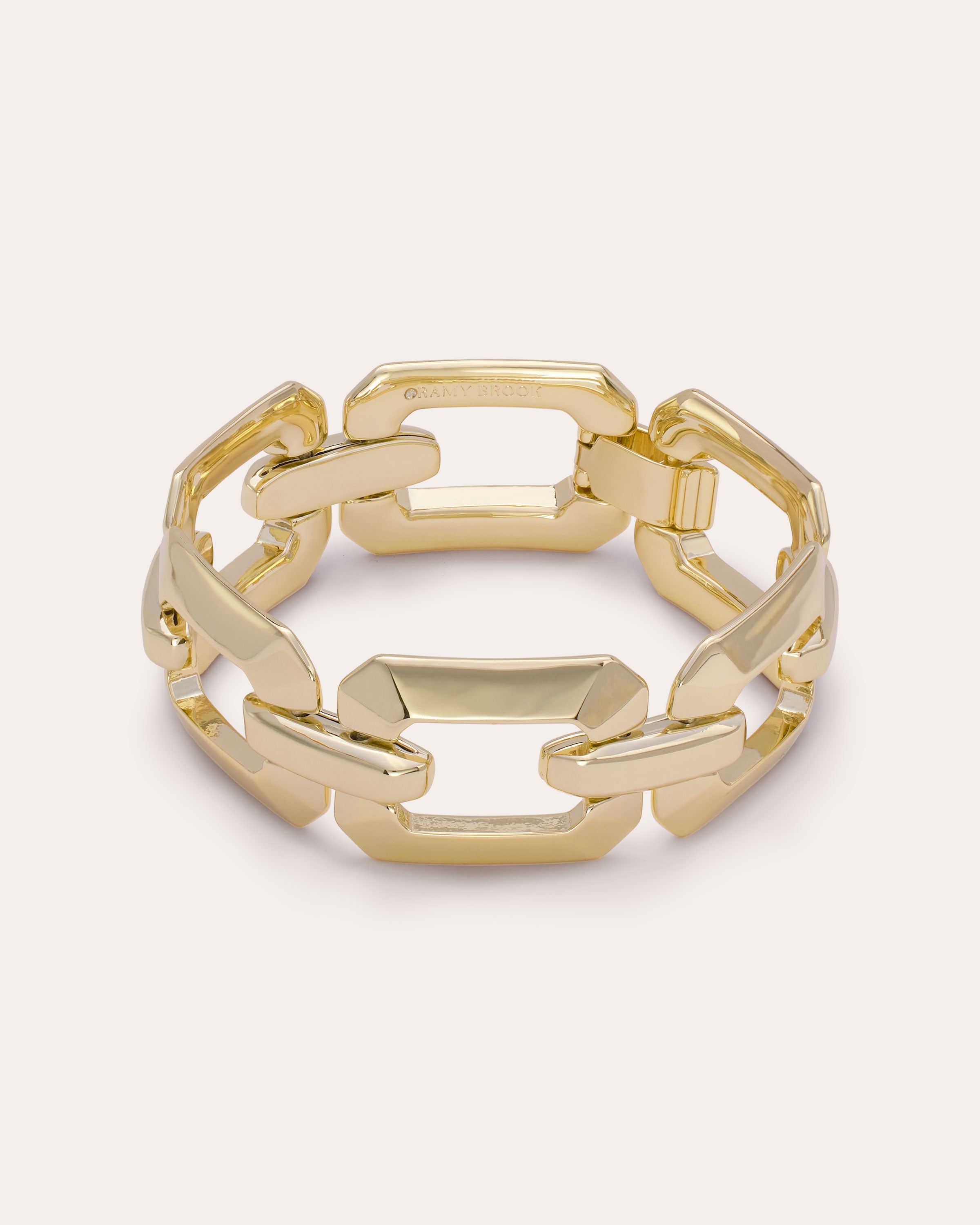 Lucia Statement Buckle Bracelet in gold | Ramy Brook