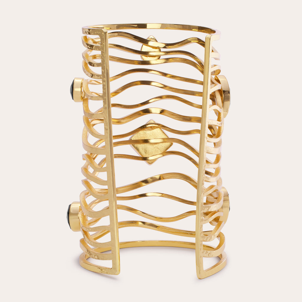 Alena Stone Cuff Bracelet in black | Ramy Brook