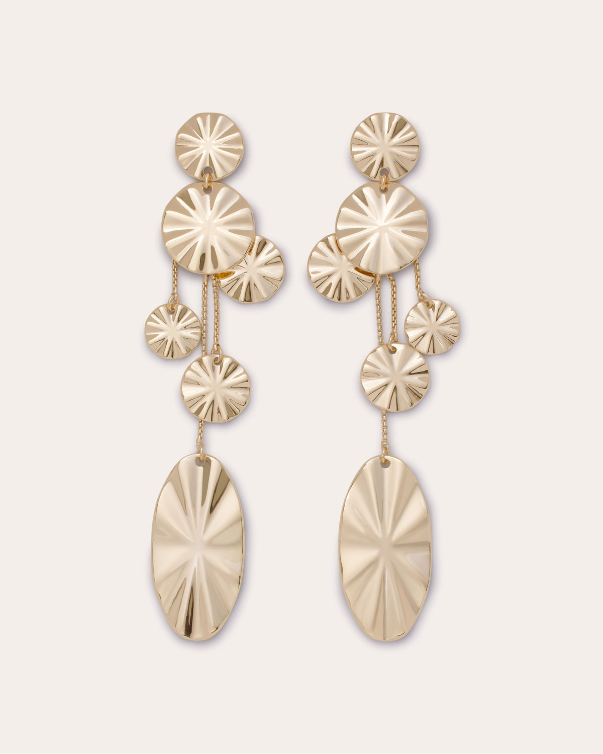 Eleonora Molten Disk Earrings view 1