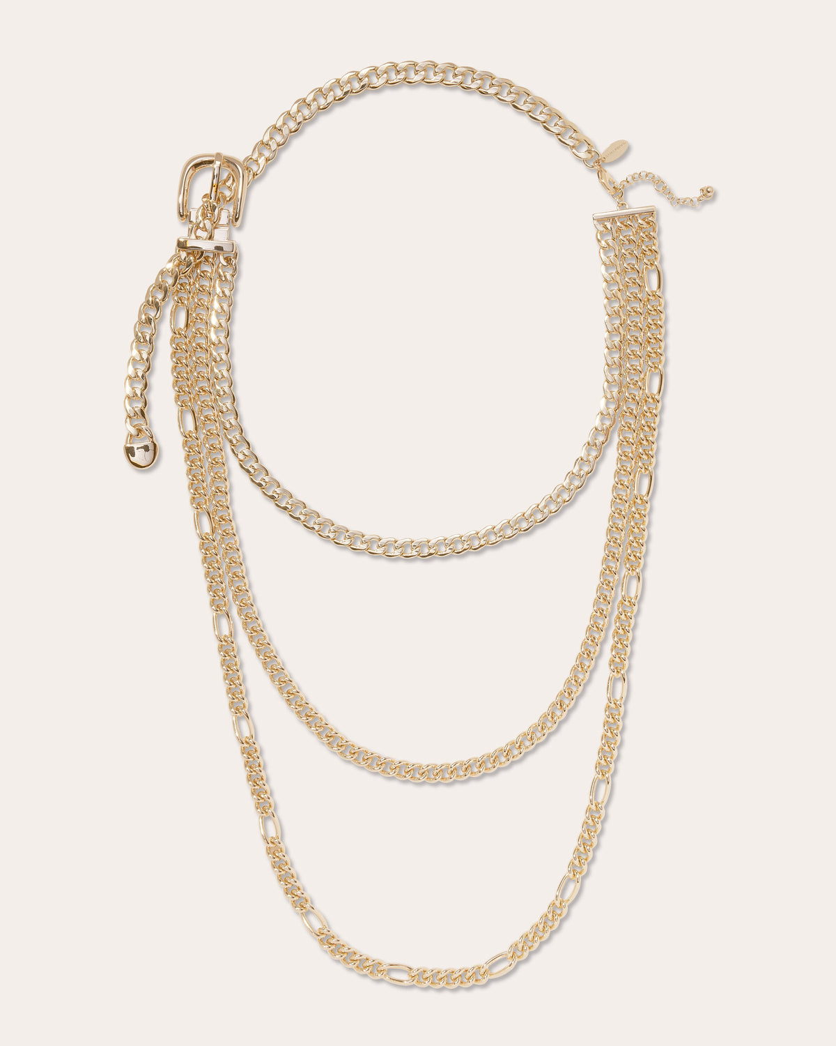 Emelia Layered Buckle Necklace view 1