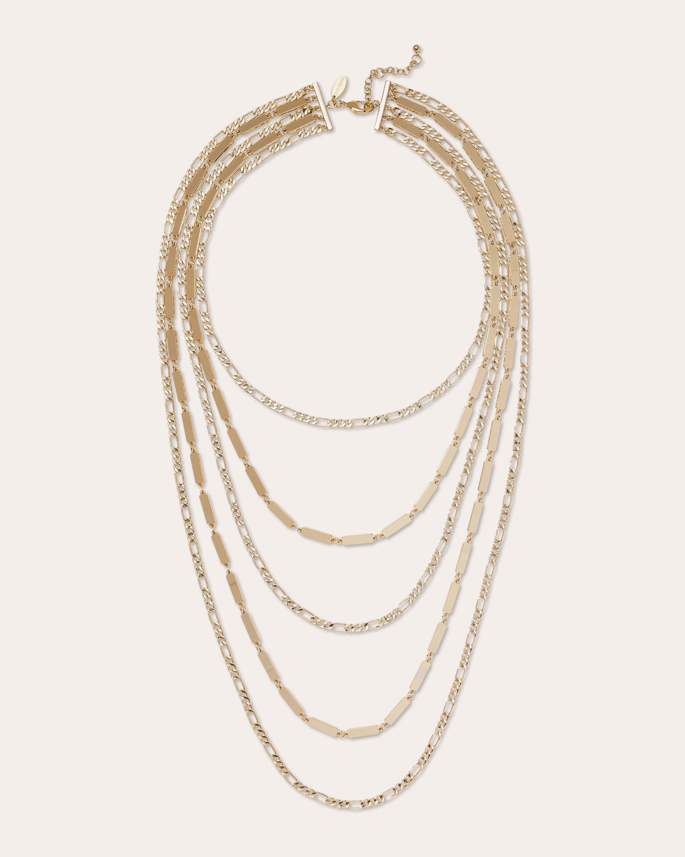 Keely Layered Necklace in gold | Ramy Brook