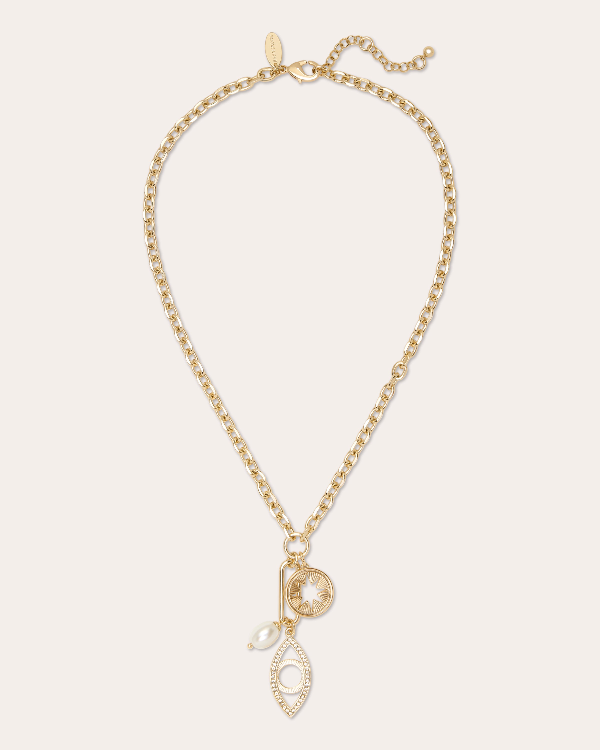 Mina Charm Necklace in gold | Ramy Brook