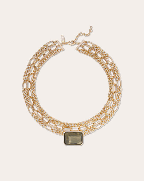 Karissa Layered Choker Necklace in topaz | Ramy Brook