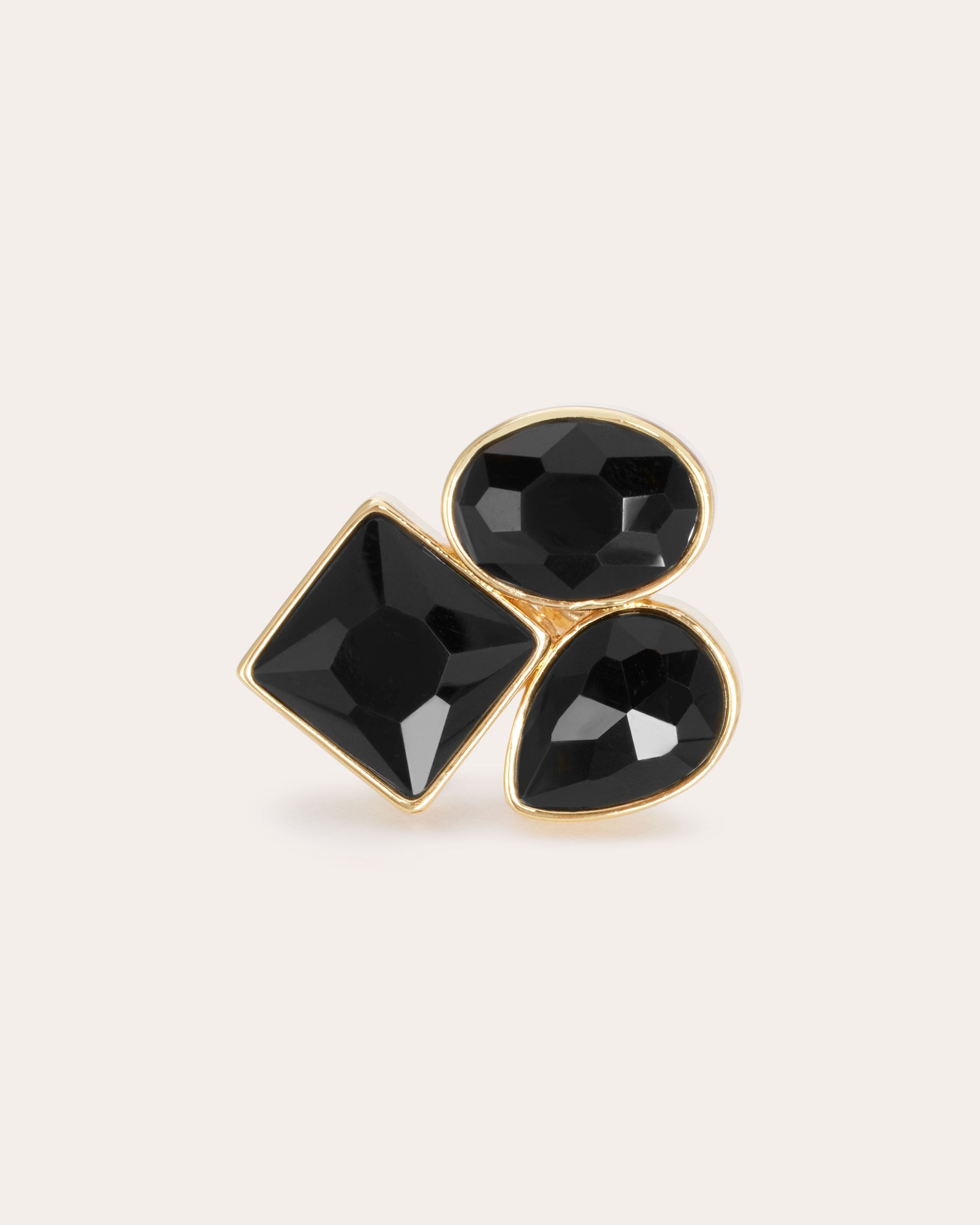 Alena Stone Cocktail Ring in black | Ramy Brook