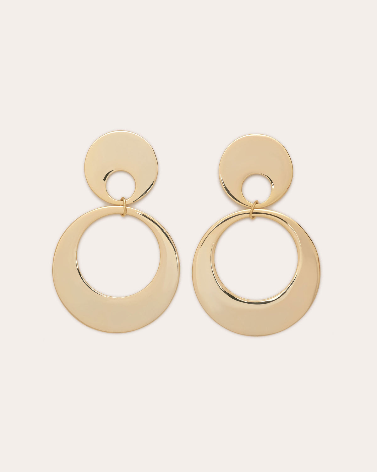 Ira Stacked Circular Earrings view 1