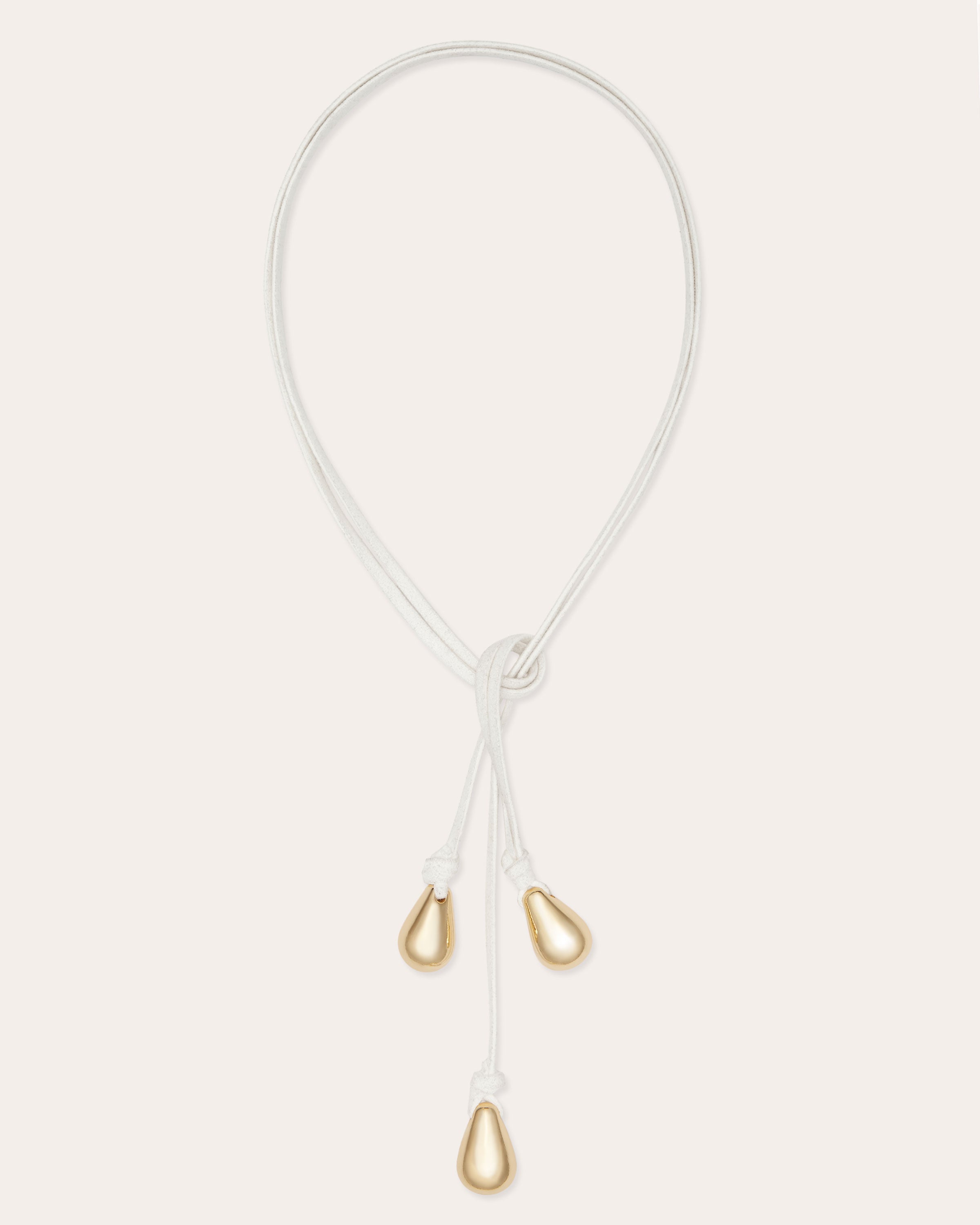 Yara Suede Tie Necklace in brown | Ramy Brook