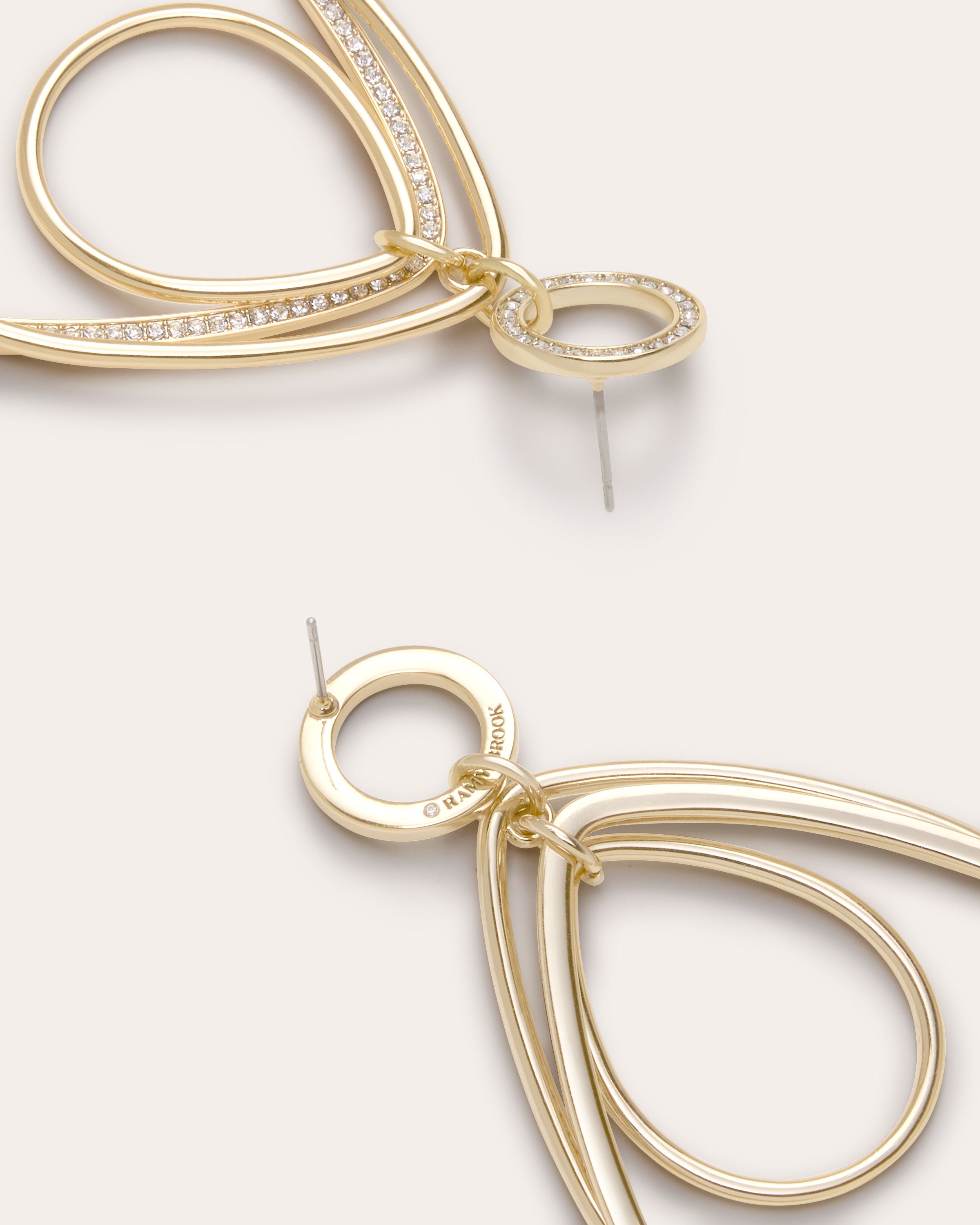 Rena Sparkle Layered Earrings in gold | Ramy Brook