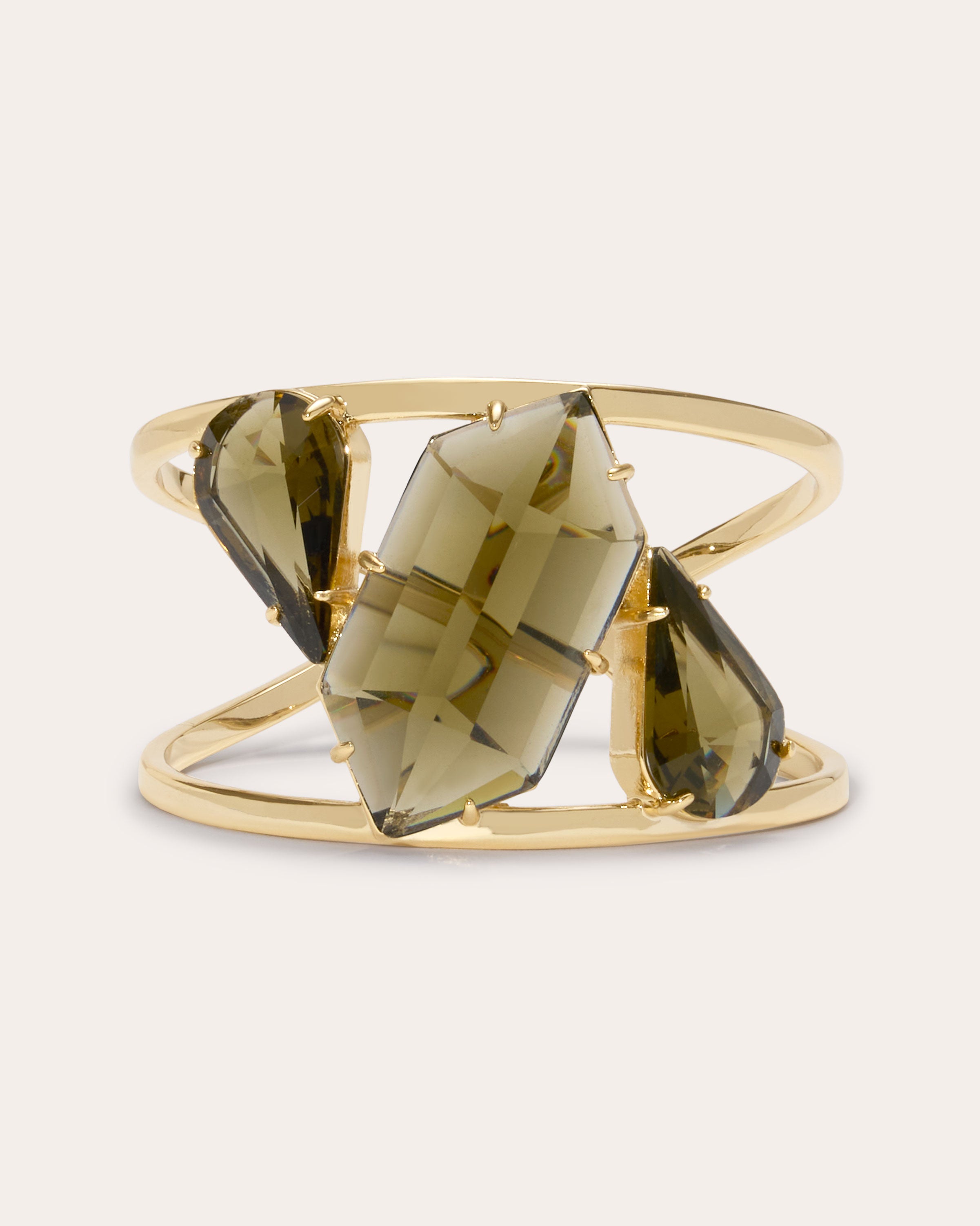 Alanna Stone Cuff Bracelet in gold | Ramy Brook