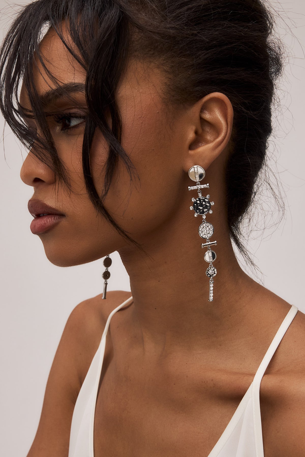 Cora Linear Drop Earrings view 1