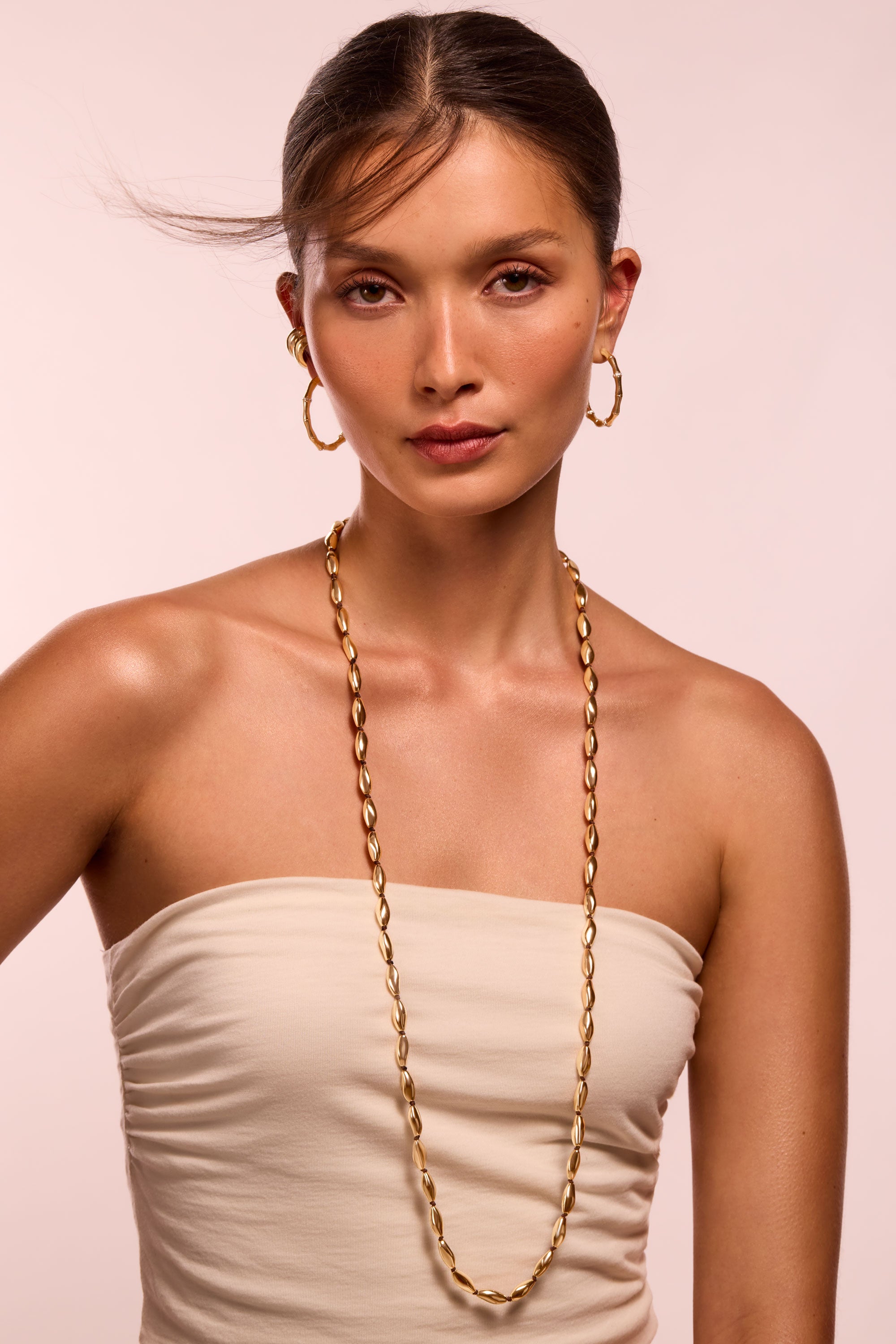 Lunette Layered Necklace in gold | Ramy Brook