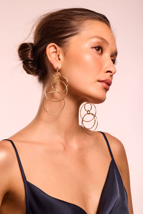 Chiara Layered Statement Earrings view 2