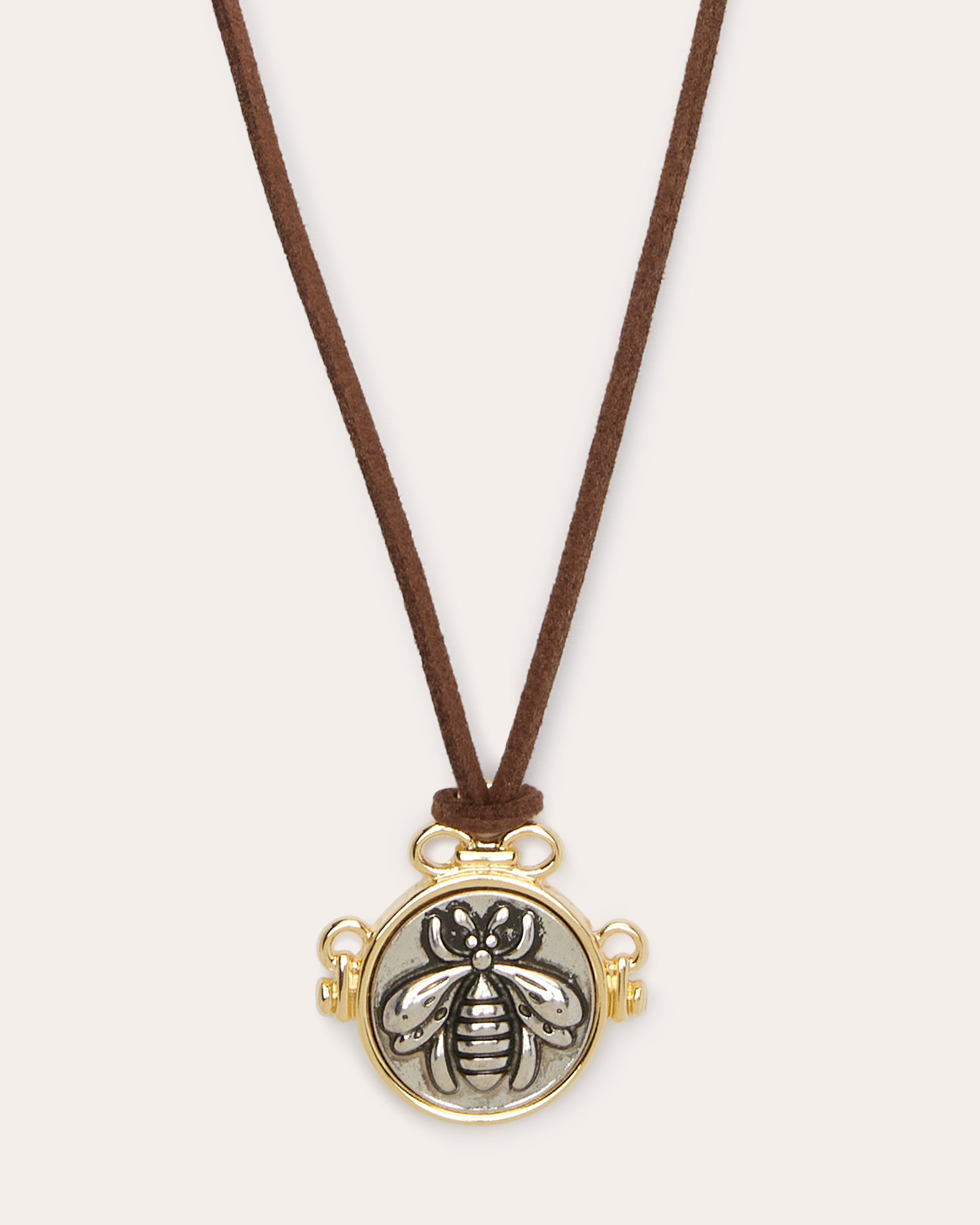 Delilah Suede Pendant Necklace in black | Ramy Brook