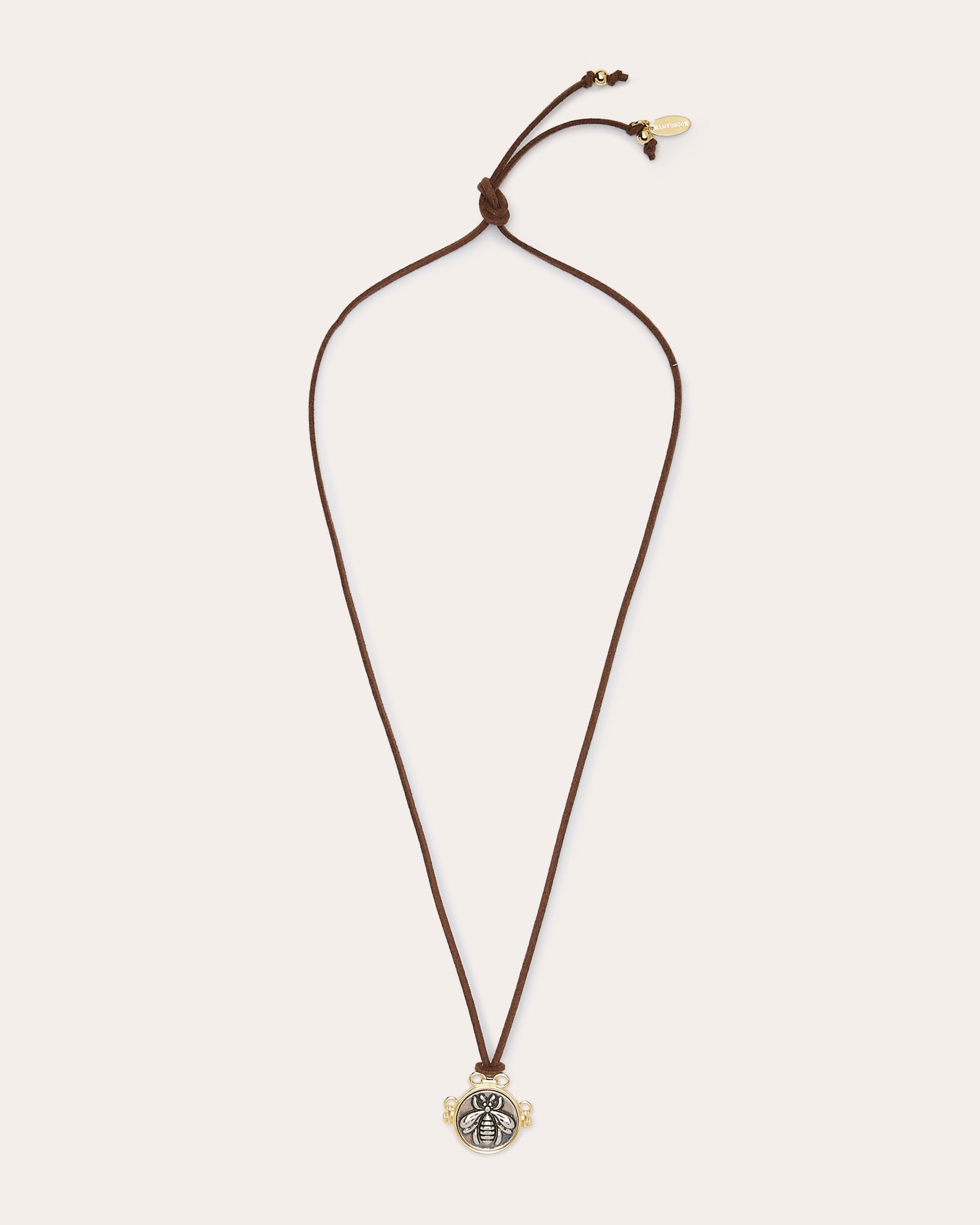 Delilah Suede Pendant Necklace in black | Ramy Brook