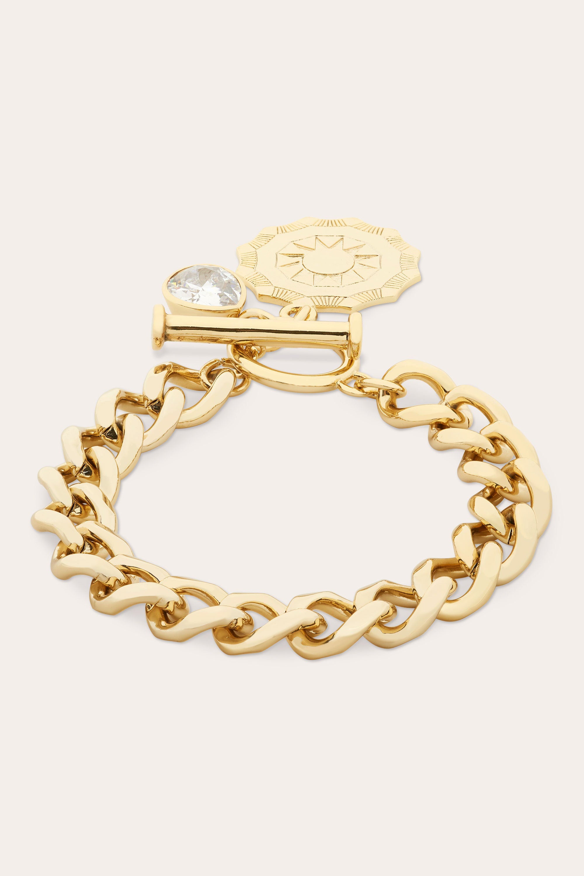Julieta Charm Bracelet in gold | Ramy Brook