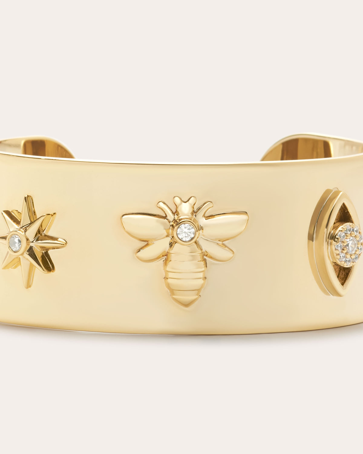 Cristie Pave Cuff Bracelet in gold Ramy Brook