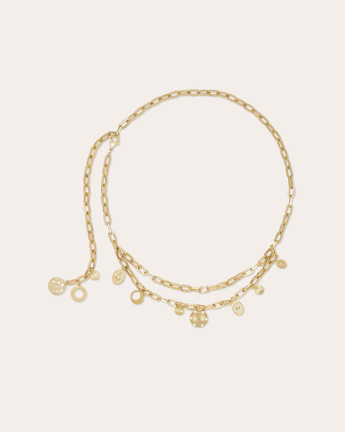 Susana Pave Charm Chain Belt view 1