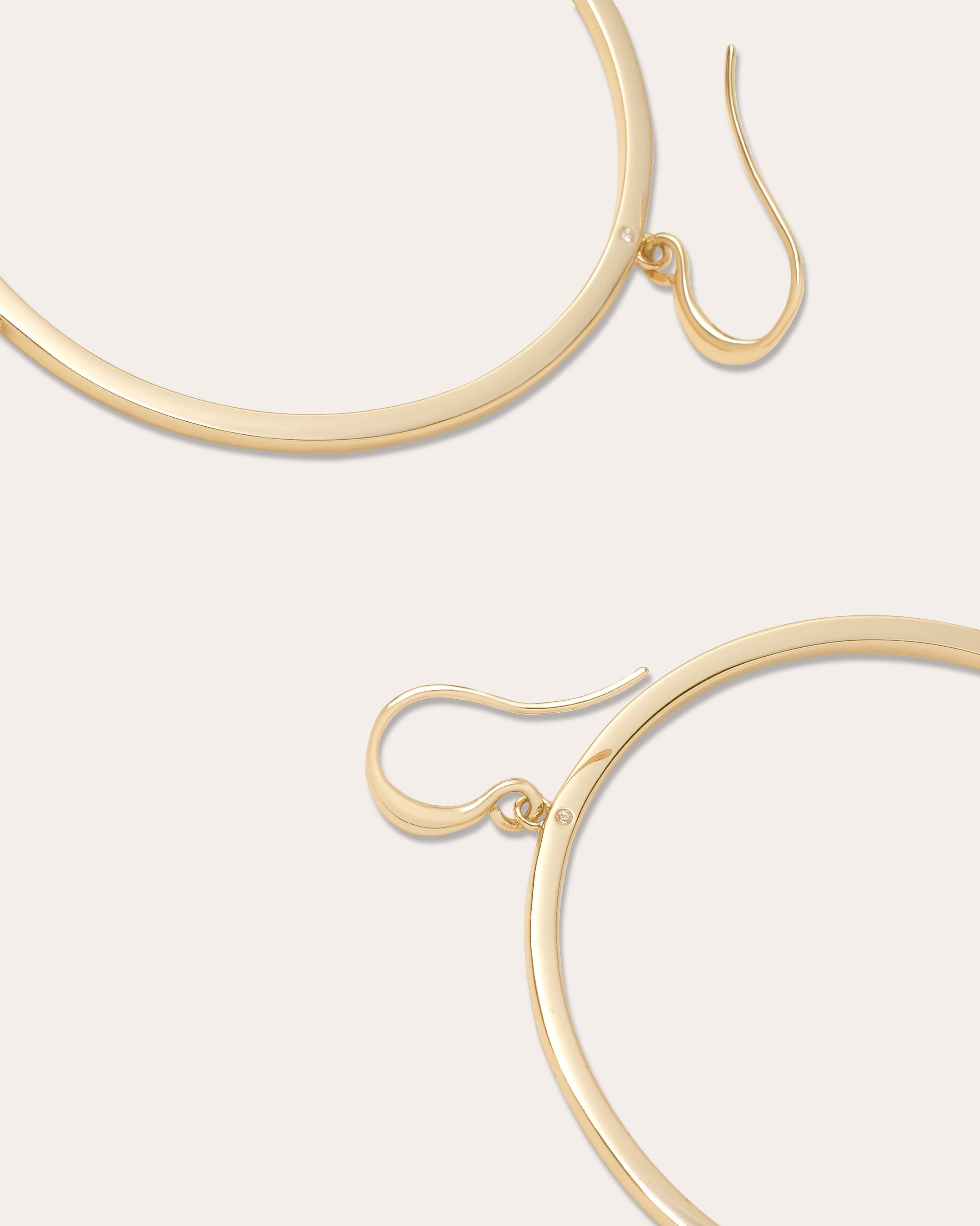Shani Hoop Earrings in blackberry smoke | Ramy Brook