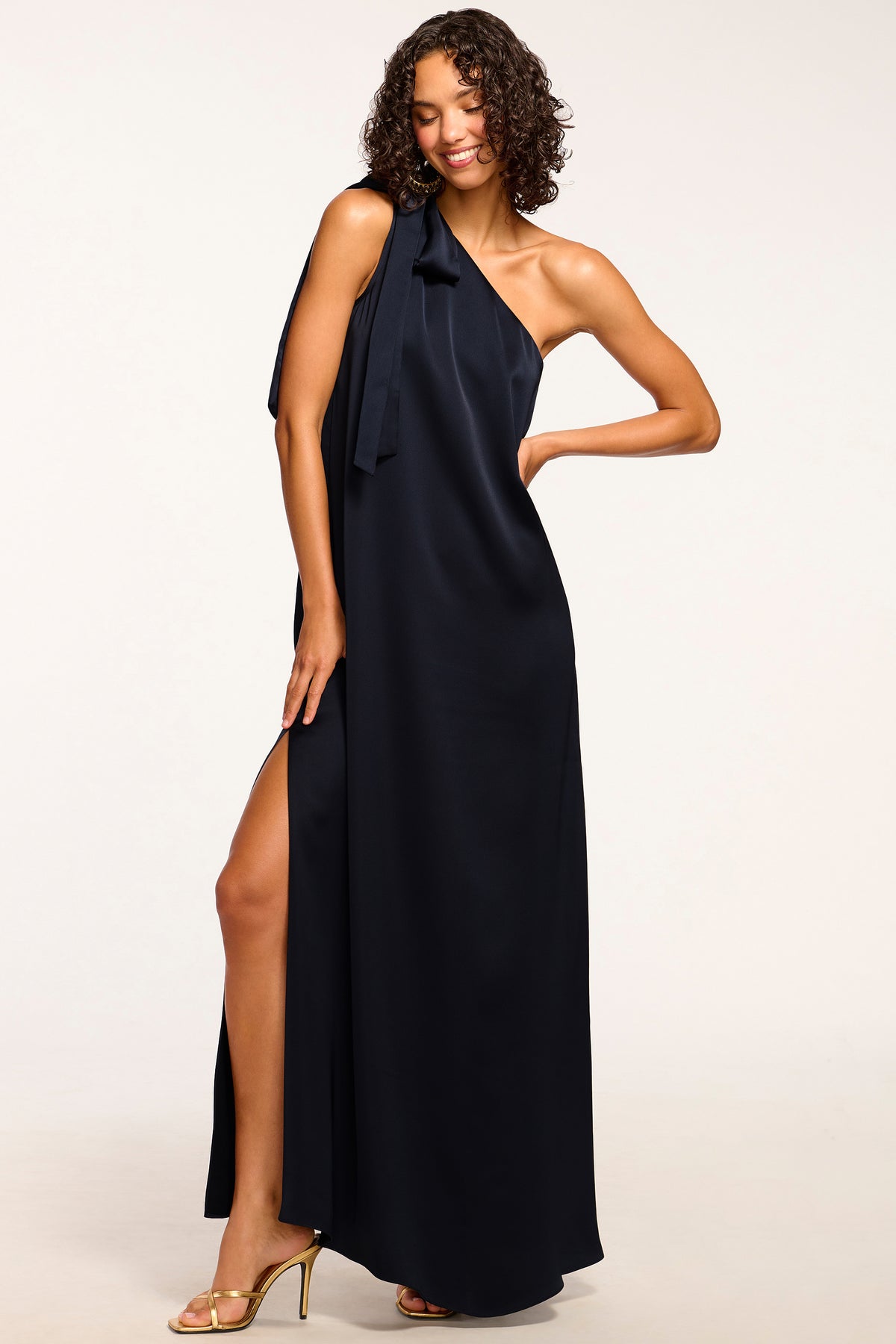 Benita One-Shoulder Gown view 1