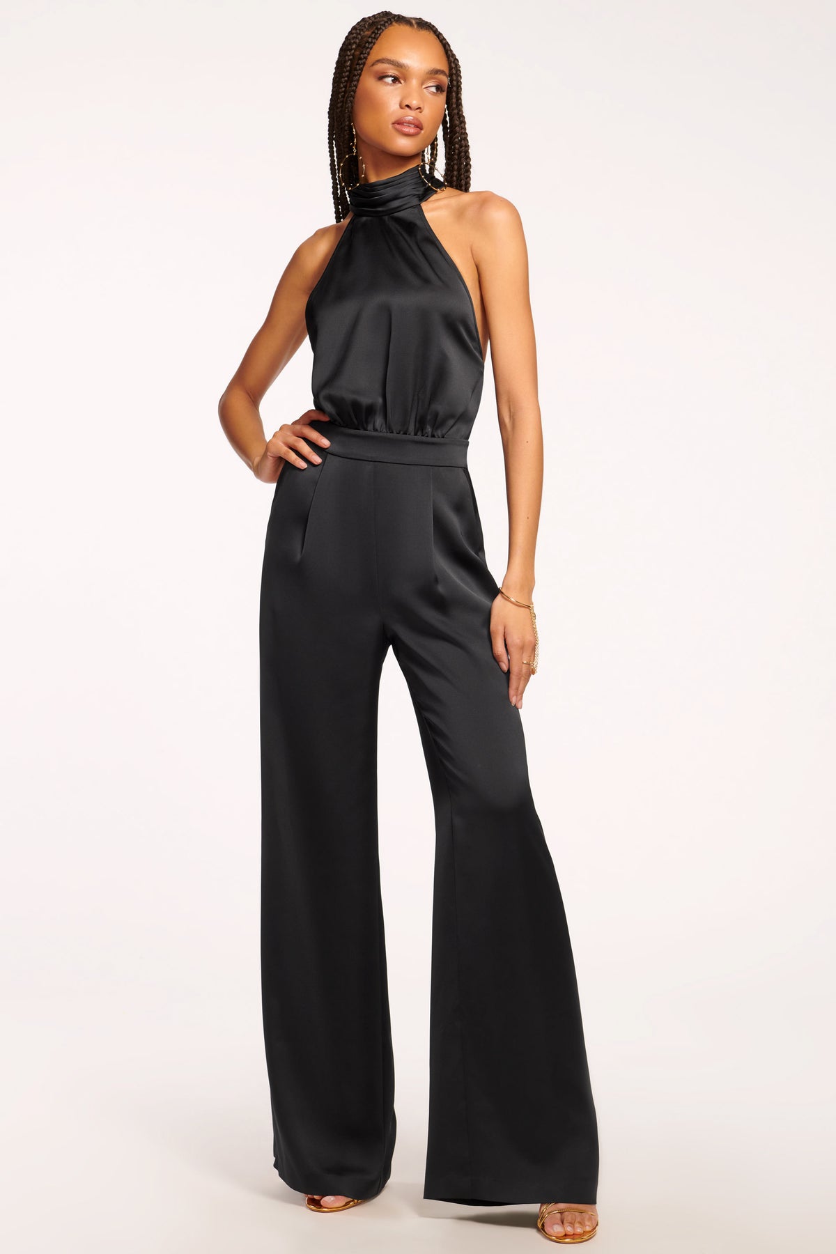 Tatiana Wide Leg Halter Jumpsuit view 1