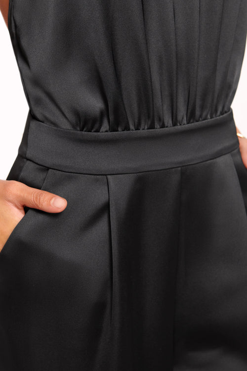 Tatiana Wide Leg Halter Jumpsuit view 3