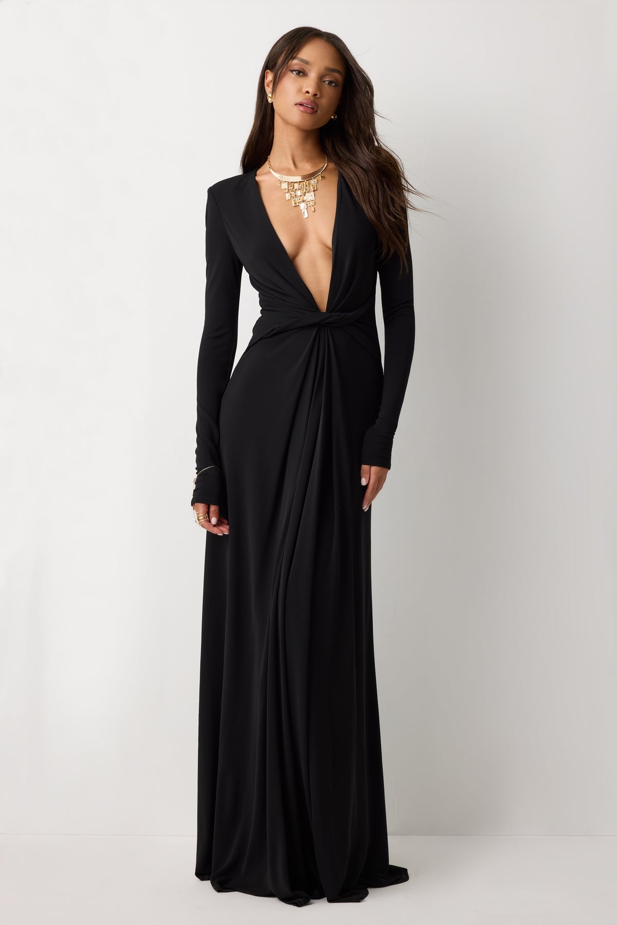 Martini Jersey Plunging Gown view 1