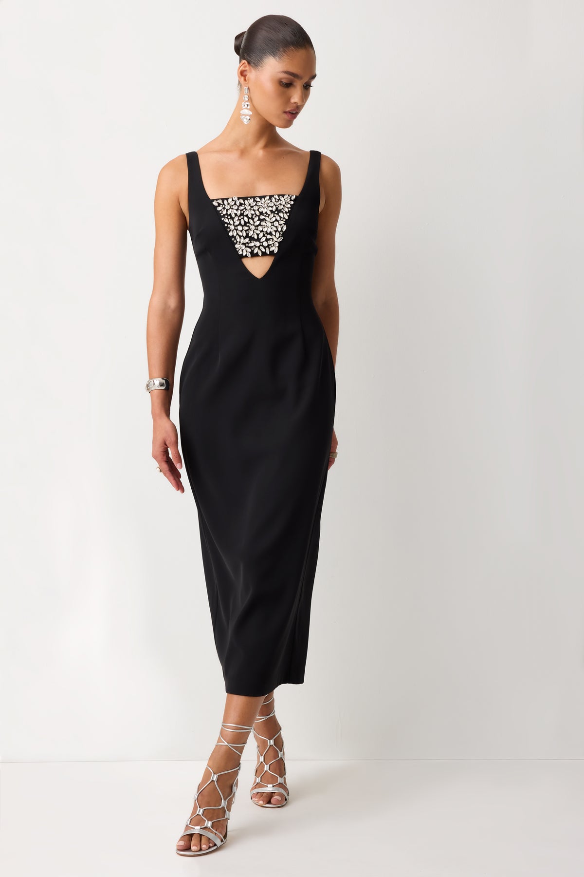 Kessley Embellished Midi Dress view 1