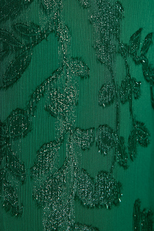 Penelope Ruffled Jacquard Gown view 5