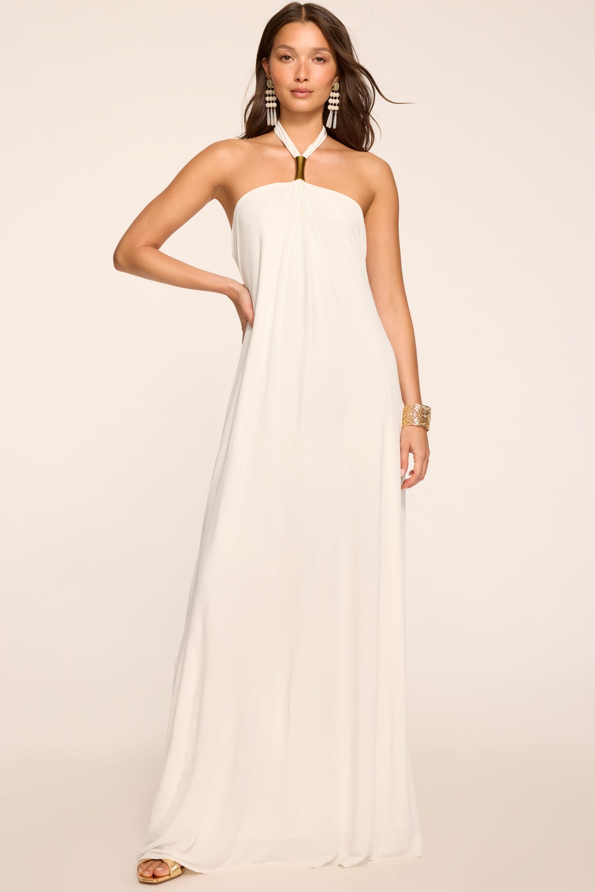Meredith Embellished High Neck Gown view 1