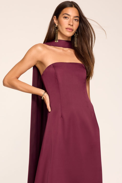 Karma Scarf Strapless Gown view 2