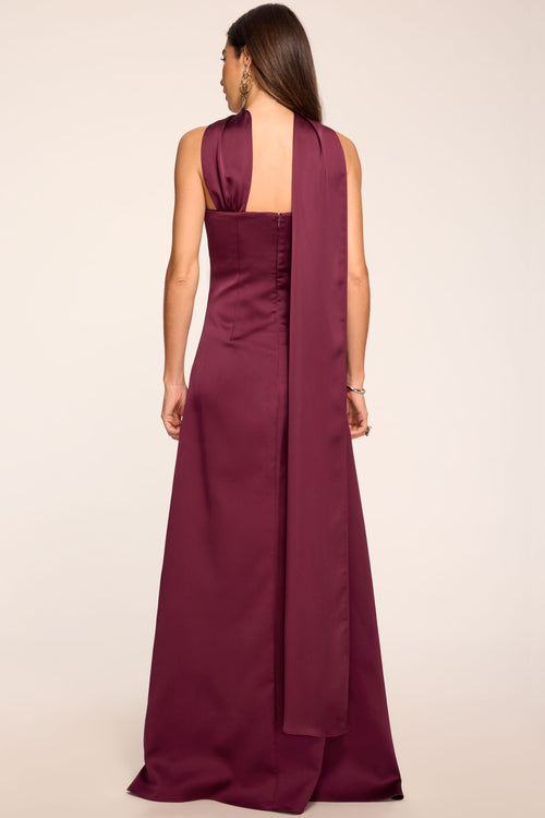 Karma Scarf Strapless Gown view 4
