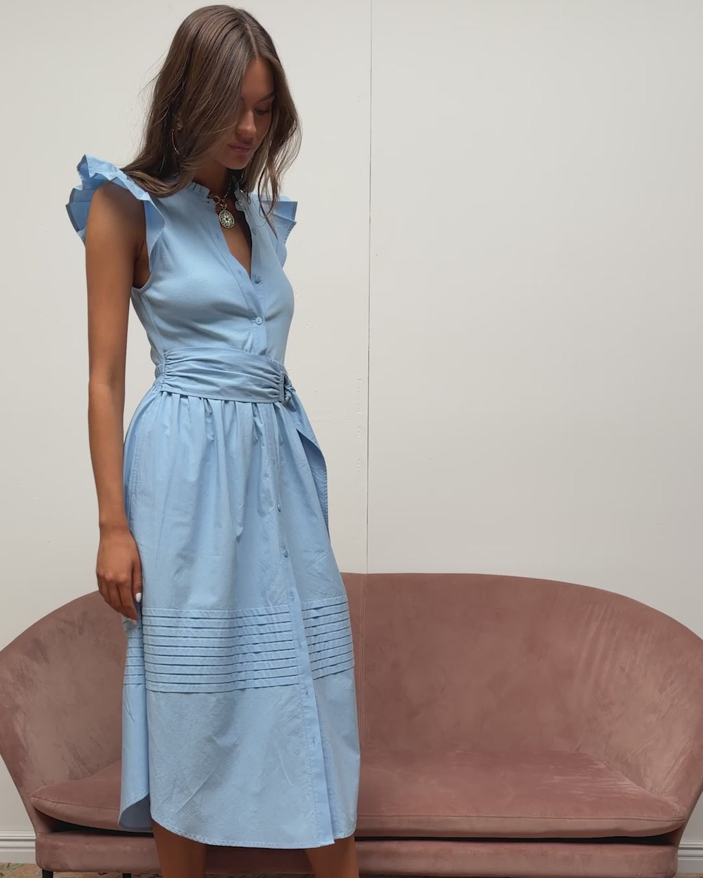 odessa embroidered dress Odessa Blue Floral Embroidered Maxi Dress - The Hippie Shake