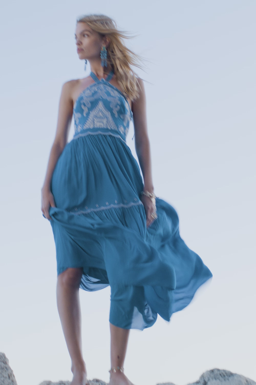 high neck sleeveless dress midi Alena Hi-Neck Sleeveless Maxi Dress – Haute & Rebellious