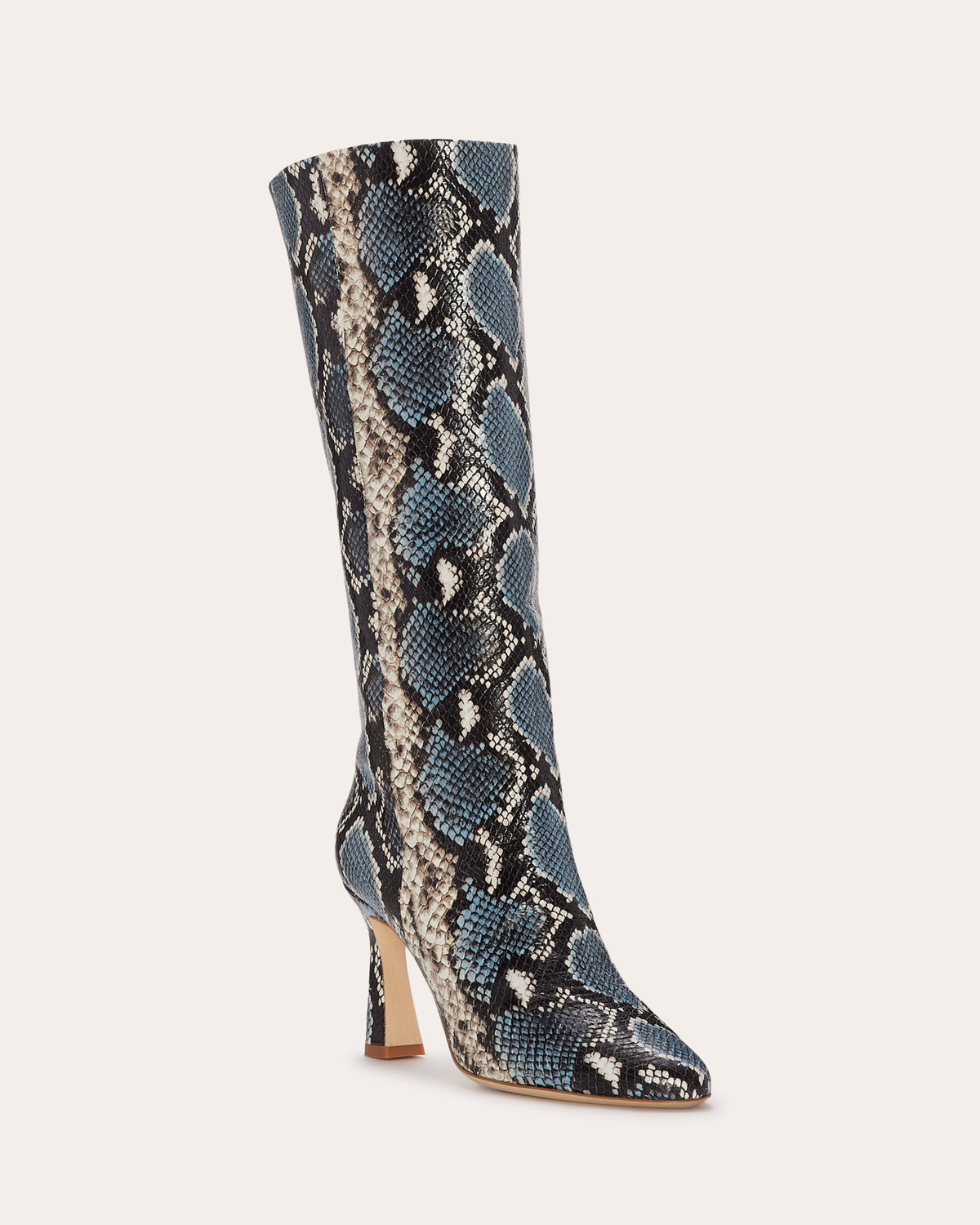 PARIS TEXAS light blue python long boots PARIS TEXAS Lavinia 100
