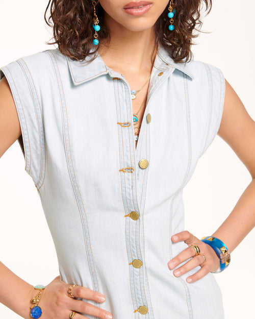 Lolita Denim Mini Dress view 3
