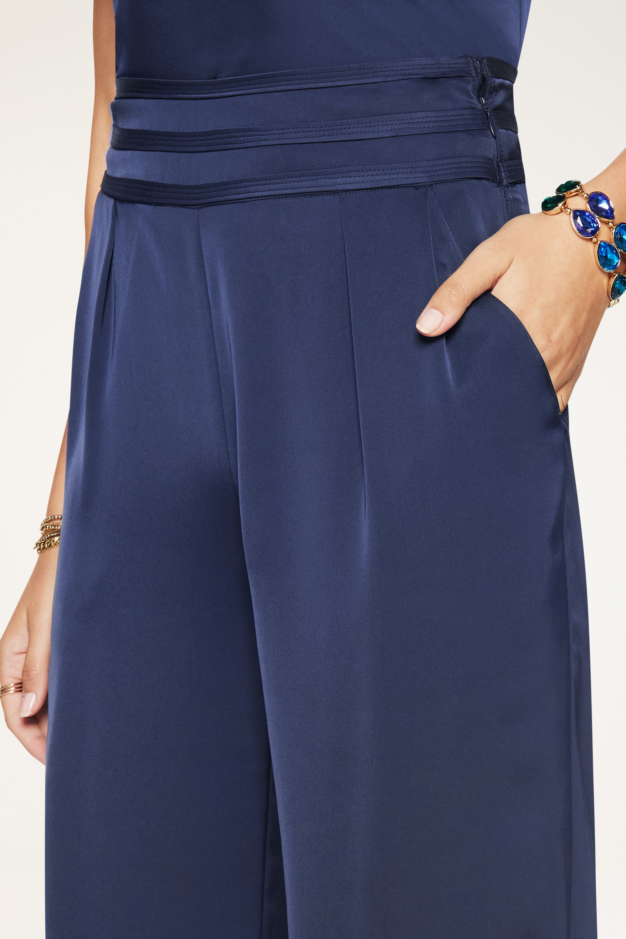 Joss Wide Leg Pant in navy | Ramy Brook