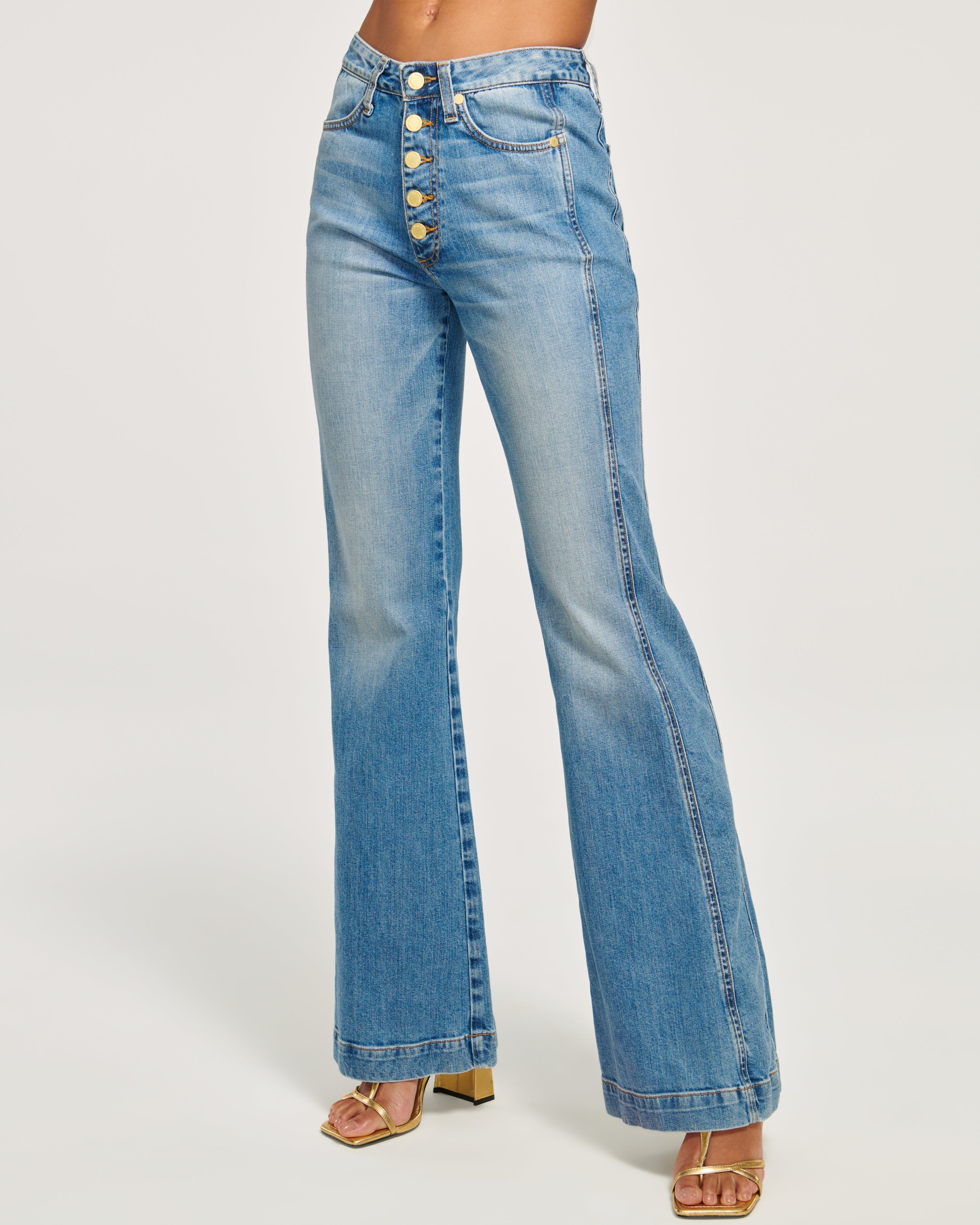 Tatum Wide Leg Jean in light wash | Ramy Brook