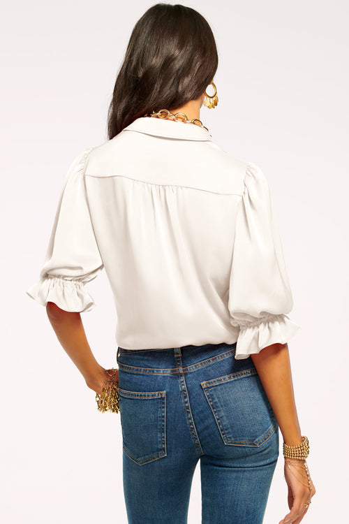 Dina Button Down Bodysuit view 3