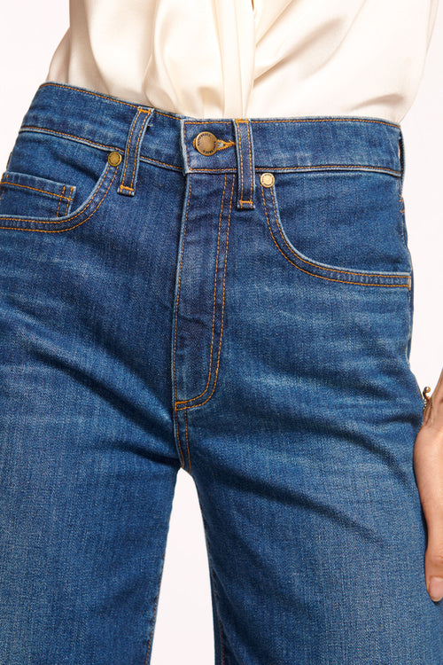 Tyra 5-Pocket Cropped Wide Leg Jean view 3