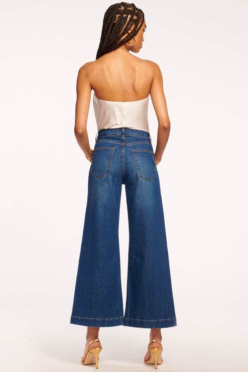 Tyra 5-Pocket Cropped Wide Leg Jean view 4