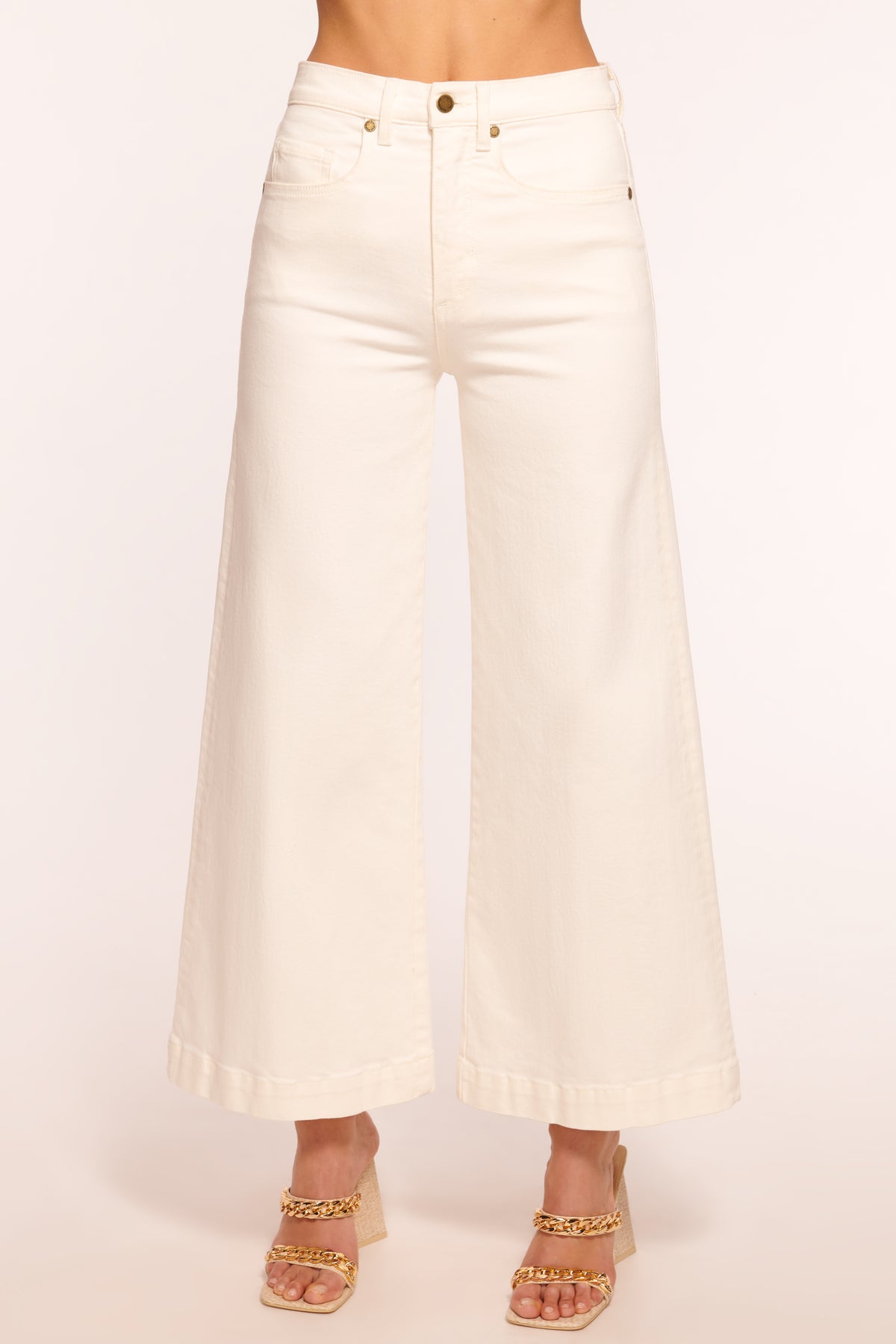 Tyra 5-Pocket Cropped Wide Leg Jean view 1