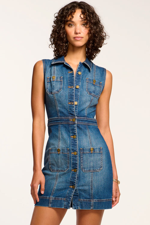 Katalina Denim Mini Dress view 2