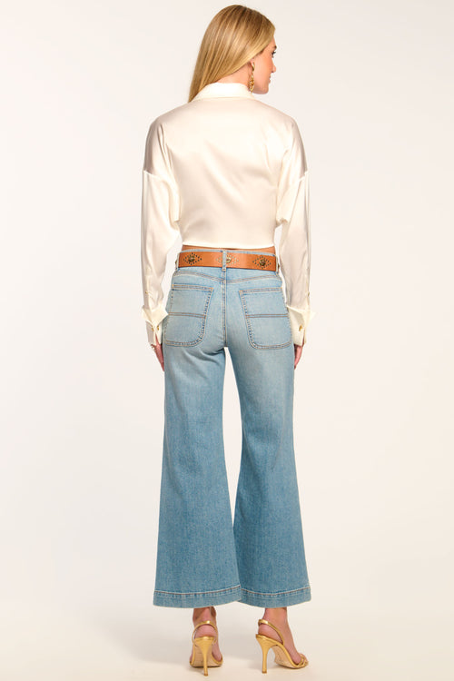 Clifford Cropped Wide Leg Jean view 4