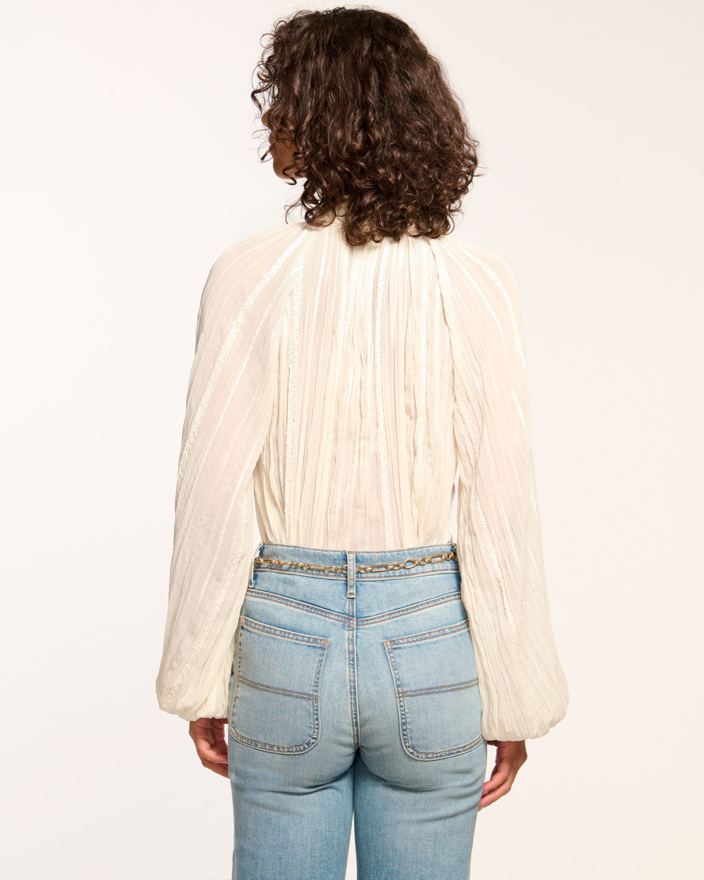 fp one solid smocked top